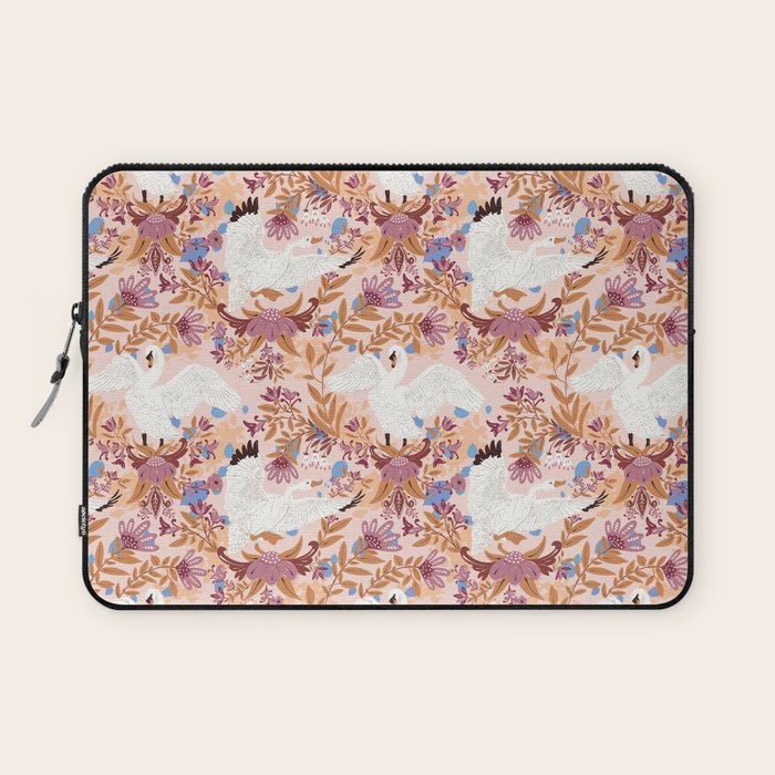 Elegant Swans in Bloom Laptop Sleeve Gallery Image 1