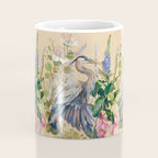 Blue Heron Floral Coffee Mug Gallery Image 4