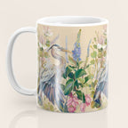 Blue Heron Floral Coffee Mug Gallery Image 3