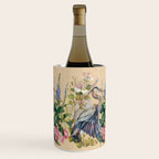 Blue Heron Floral Wine Chiller Gallery Image 3
