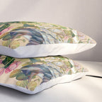 Blue Heron Floral Pillow Sham Gallery Image 3