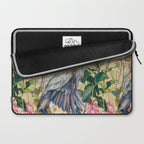 Blue Heron Floral Laptop Sleeve Gallery Image 2