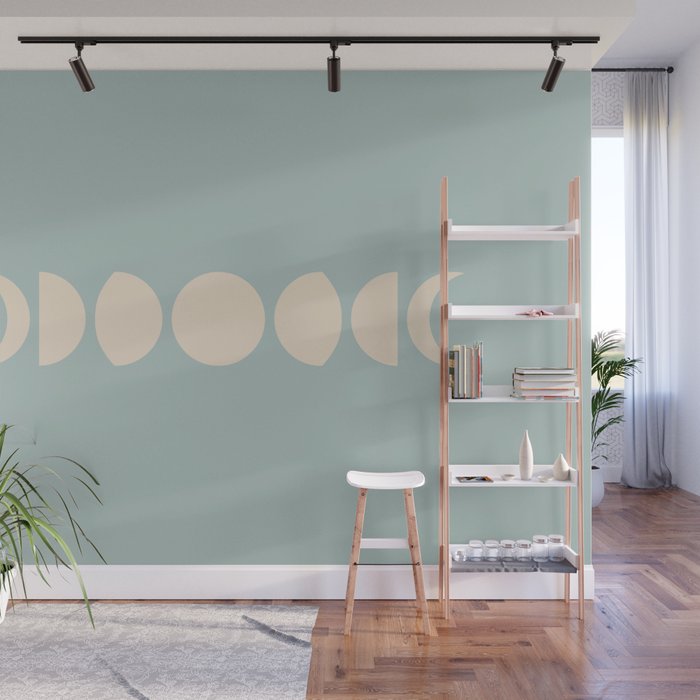 Minimal Moon Phases IX Wall Mural Gallery Image 1
