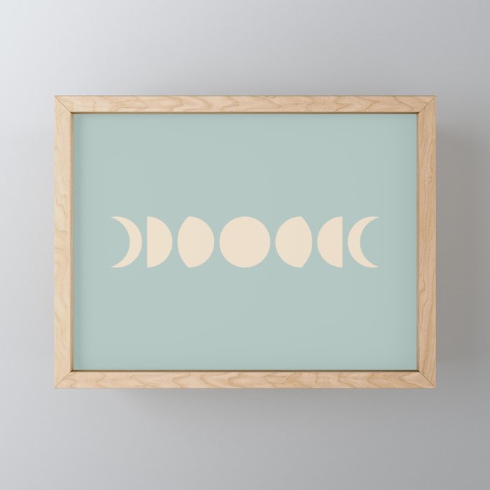 Minimal Moon Phases IX Mini Art Print Gallery Image 1