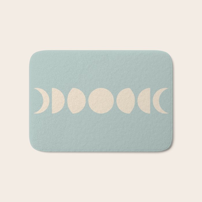 Minimal Moon Phases IX Bath Mat Gallery Image 1