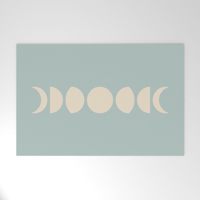 Minimal Moon Phases IX Welcome Mat Gallery Image 1
