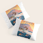 1947 Fly To Hawaii By Clipper Pan American Travel Poster Pillow Sham Gallery Image 3
