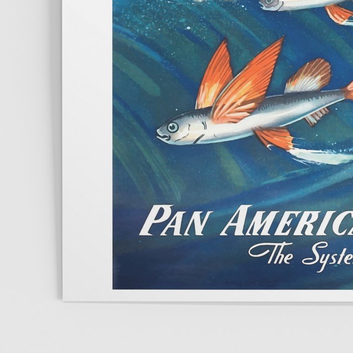 1947 Fly To Hawaii By Clipper Pan American Travel Poster Poster Gallery Image 3