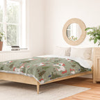 Christmas Winter Unicorn Pattern Duvet Cover Gallery Image 2