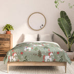 Christmas Winter Unicorn Pattern Comforter Gallery Image 3