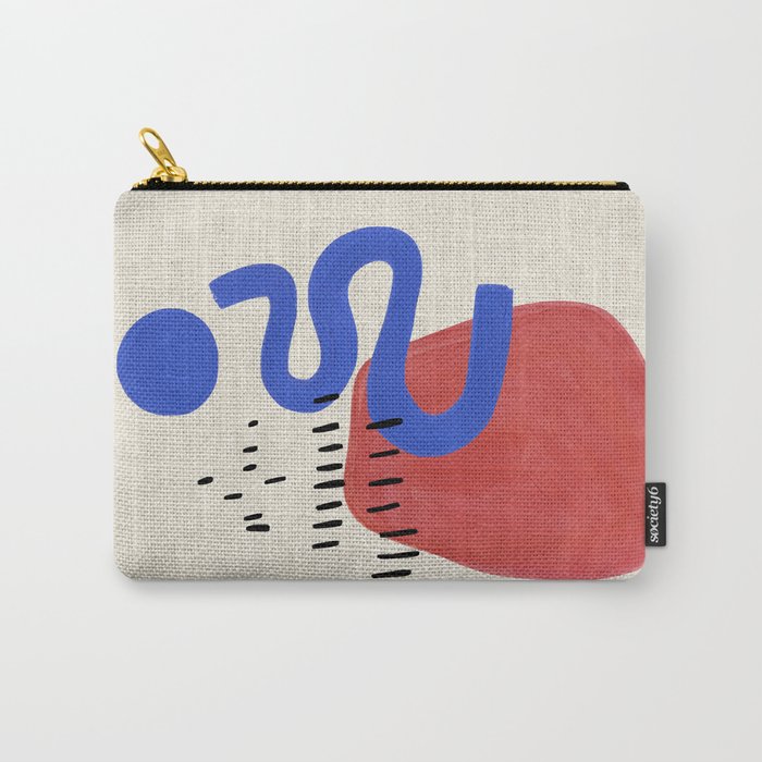Rainy Blue Wiggle Carry All Pouch Gallery Image 1