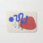 Rainy Blue Wiggle Bath Mat Gallery Image 1