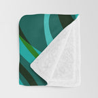 Mid Century Modern Abstract Throw Blanket Gallery Image 3