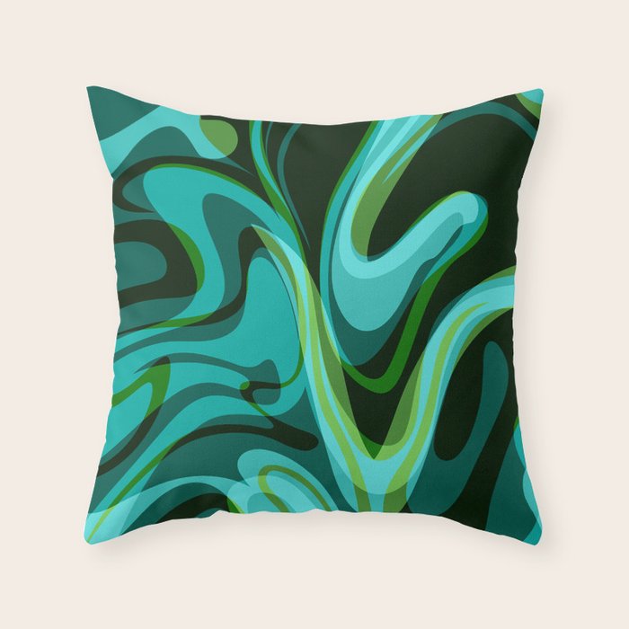 Mid Century Modern Abstract Throw Pillow Gallery Image 6