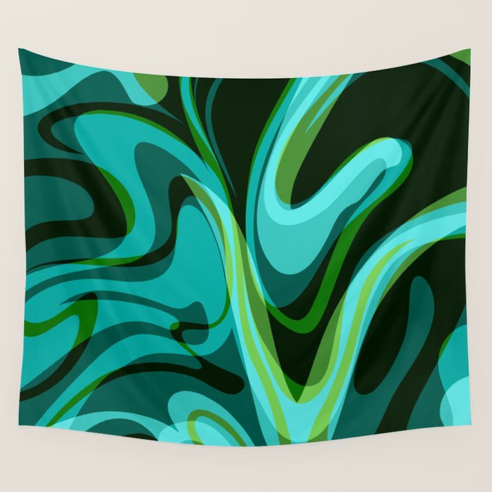 Mid Century Modern Abstract Wall Tapestry Gallery Image 4