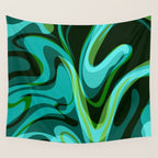 Mid Century Modern Abstract Wall Tapestry Gallery Image 4