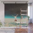 Falling with a hidden smile Wall Mural Gallery Image 1