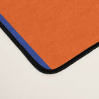 Mod Curves Retro Abstract in Bright Blue and Orange Desk Mat Gallery Image 4