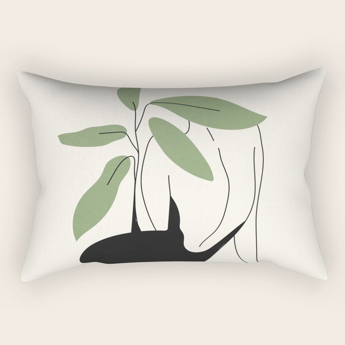 Minimal Line Shade 2 Rectangular Pillow Gallery Image 1