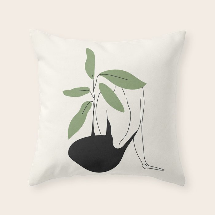 Minimal Line Shade 2 Throw Pillow Gallery Image 6