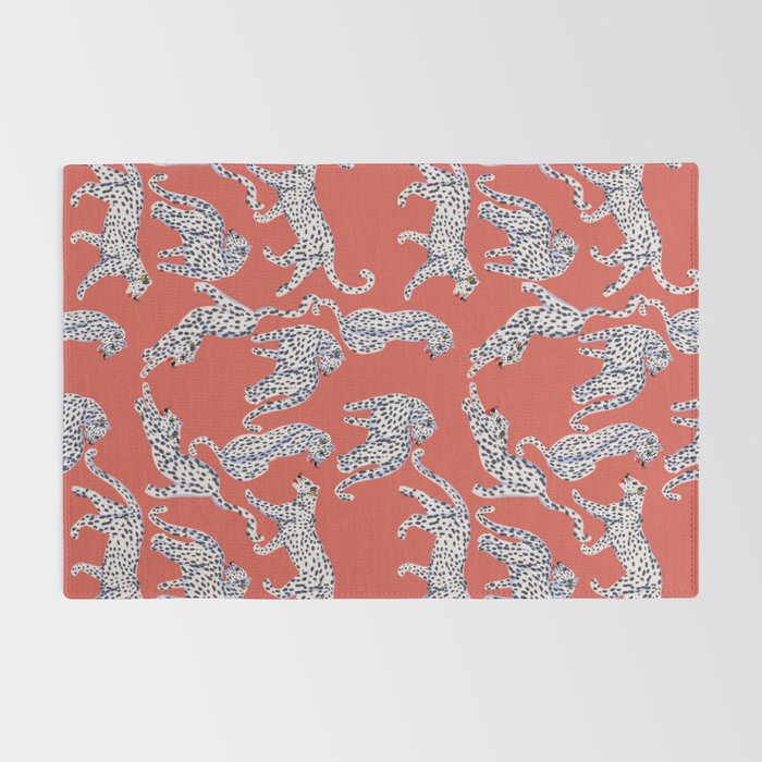 Fashionable white leopards  Rug Gallery Image 2
