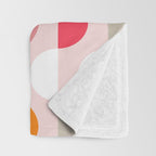City life facade 2 pearl pink Throw Blanket Gallery Image 3