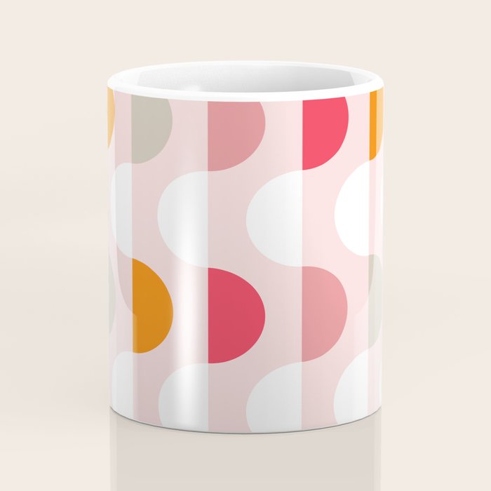 City life facade 2 pearl pink Coffee Mug Gallery Image 4