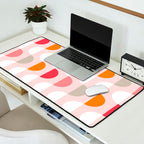City life facade 2 pearl pink Desk Mat Gallery Image 2