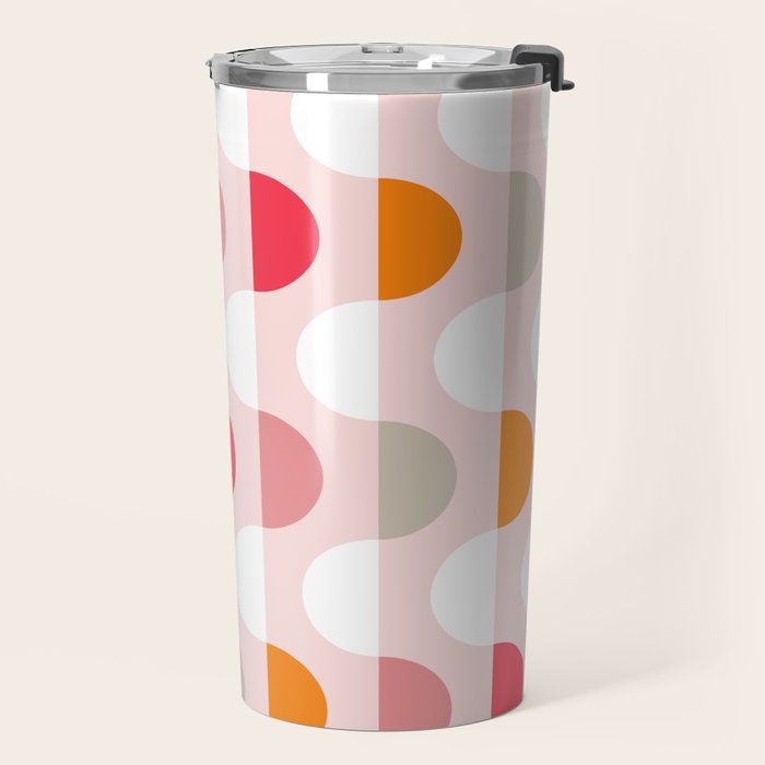 City life facade 2 pearl pink Travel Mug Gallery Image 2