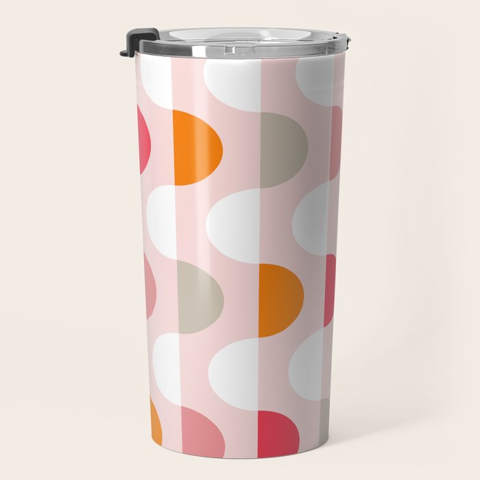 City life facade 2 pearl pink Travel Mug Gallery Image 3