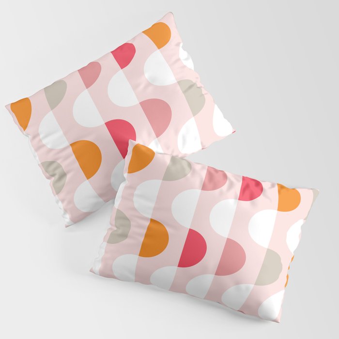 City life facade 2 pearl pink Pillow Sham Gallery Image 1