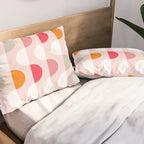 City life facade 2 pearl pink Pillow Sham Gallery Image 2