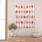 City life facade 2 pearl pink Wall Tapestry Gallery Image 2