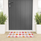 City life facade 2 pearl pink Welcome Mat Gallery Image 3