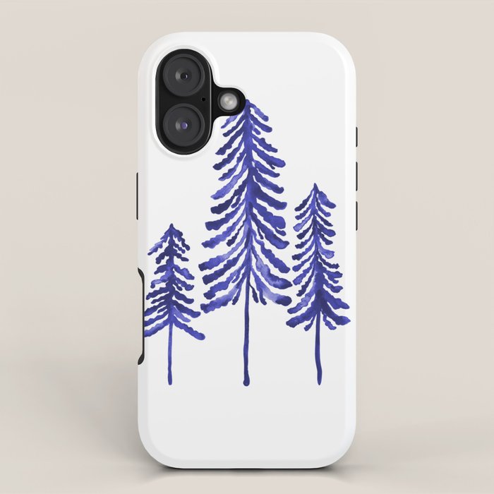Pine Trees - Navy iPhone Case Gallery Image 1