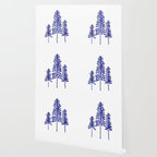 Pine Trees - Navy Wallpaper Gallery Image 2