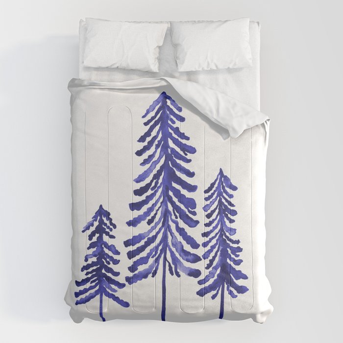 Pine Trees - Navy Comforter Gallery Image 6