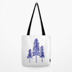 Pine Trees - Navy Tote Bag Gallery Image 2