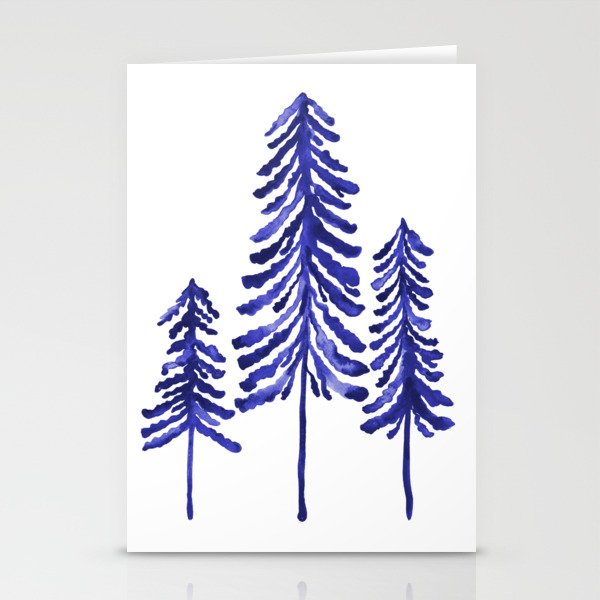 Pine Trees - Navy Stationery Card Gallery Image 2