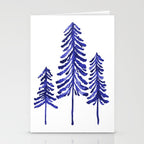 Pine Trees - Navy Stationery Card Gallery Image 2