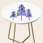 Pine Trees - Navy Side Table Gallery Image 2