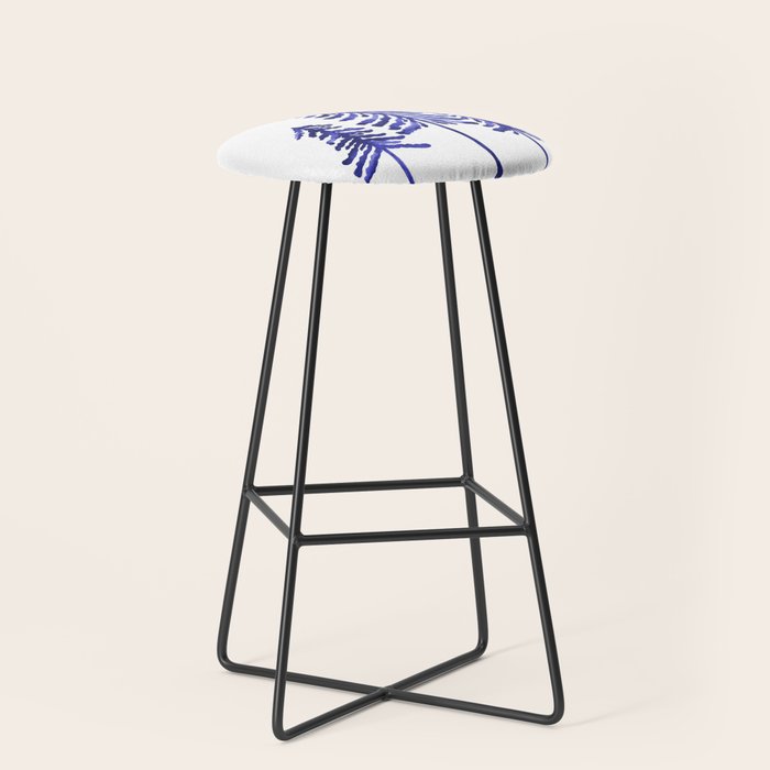 Pine Trees - Navy Stool Gallery Image 1