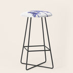 Pine Trees - Navy Stool Gallery Image 1