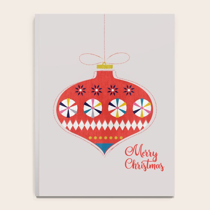 Festive red retro bauble Notebook Gallery Image 4