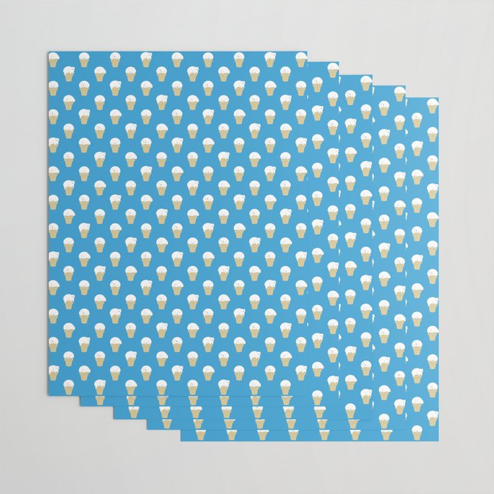 Polar Bear Ice Cream Pattern Wrapping Paper Gallery Image 3