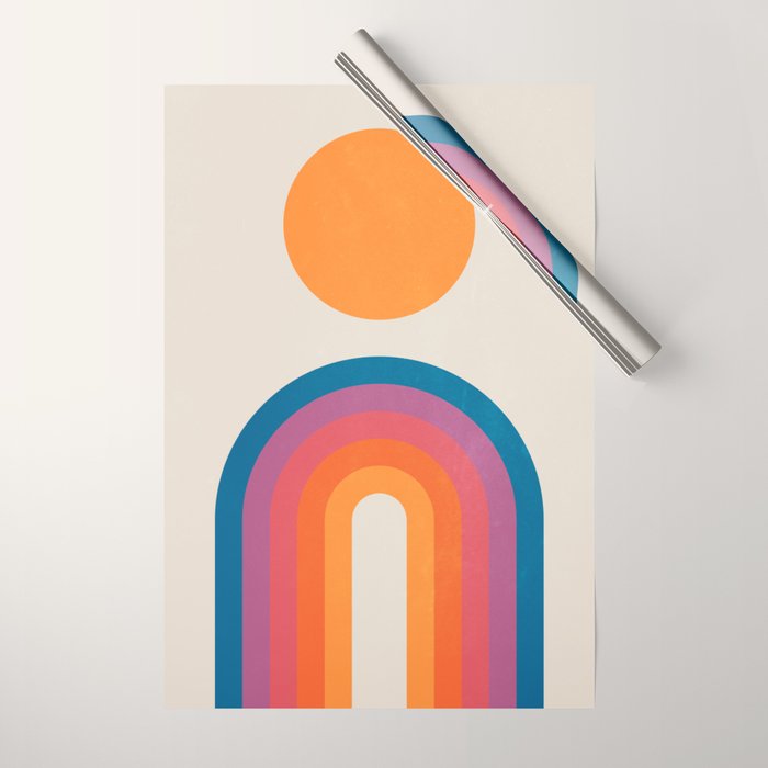 Vintage California Sun: Arches Wrapping Paper Gallery Image 1