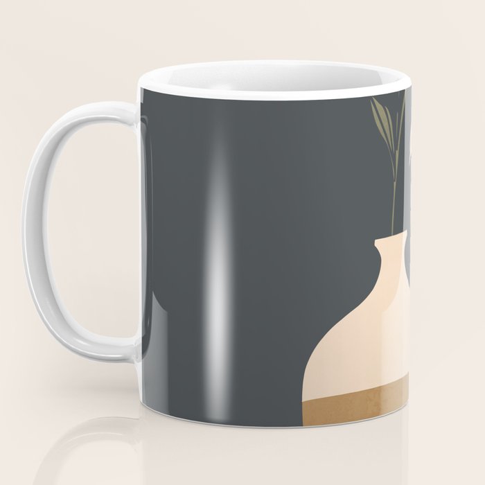 Minimal Abstract Art Vase Flower 9 Coffee Mug Gallery Image 3