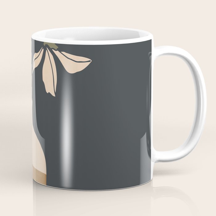Minimal Abstract Art Vase Flower 9 Coffee Mug Gallery Image 1