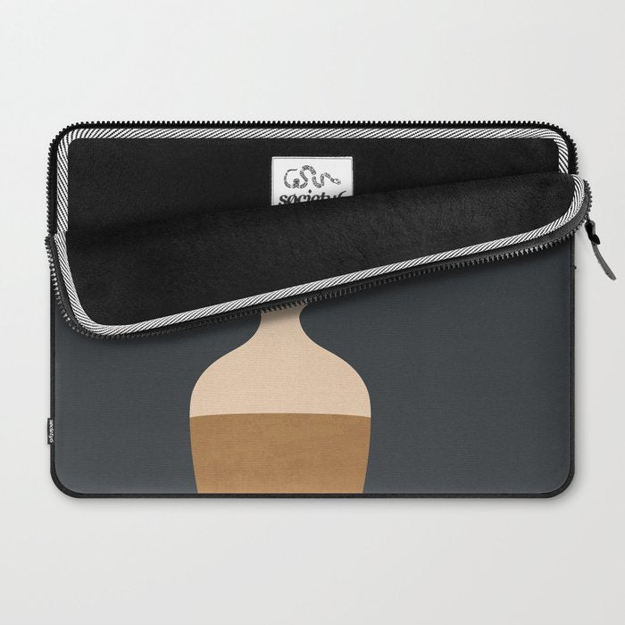 Minimal Abstract Art Vase Flower 9 Laptop Sleeve Gallery Image 2