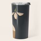 Minimal Abstract Art Vase Flower 9 Travel Mug Gallery Image 2
